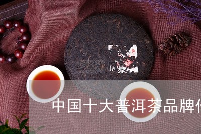 中国十大普洱茶品牌代表/2023103146269