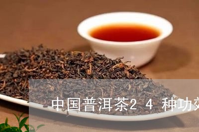 中国普洱茶24种功效/2023062762737