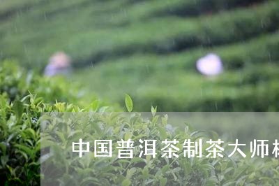 中国普洱茶制茶大师杨利民/2023110247059