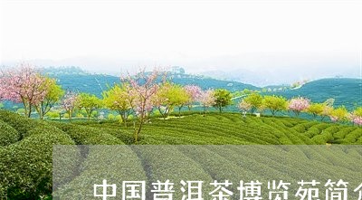 中国普洱茶博览苑简介资料/2023110224271