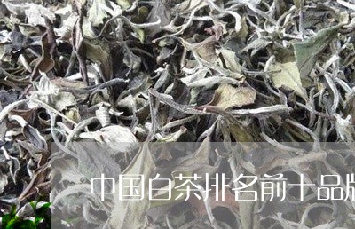 中国白茶排名前十品牌/2023092744938