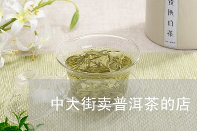 中大街卖普洱茶的店/2023081673927