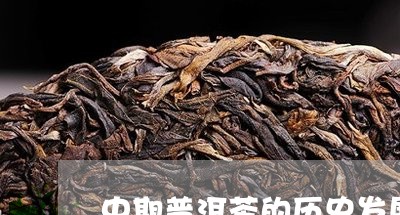 中期普洱茶的历史发展趋势/2023110537270