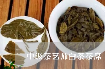 中级茶艺师白茶茶席/2023121662916