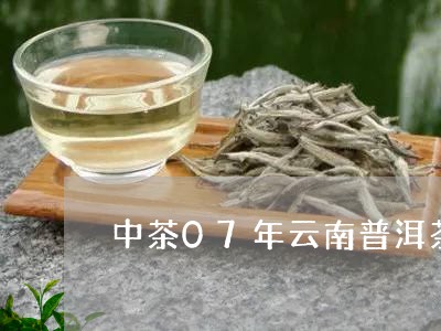 中茶07年云南普洱茶砖/2023122006837