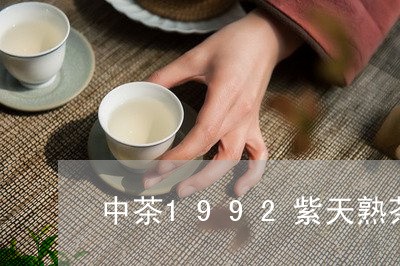 中茶1992紫天熟茶/2023061139492