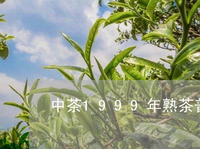 中茶1999年熟茶普洱茶/2023110247149