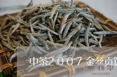 中茶2007金丝贡饼/2023092152603