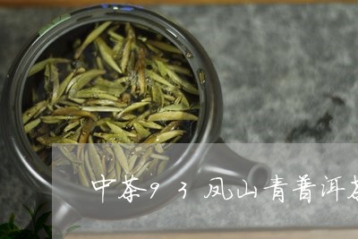 中茶93凤山青普洱茶/2023080363916