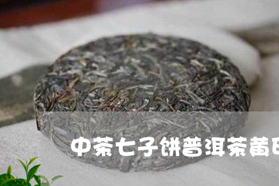 中茶七子饼普洱茶黄印熟饼/2023082596156