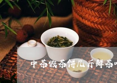 中茶假茶饼几斤鲜茶叶出一斤干茶叶/2023060402927