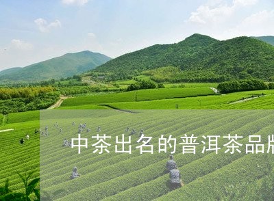 中茶出名的普洱茶品牌是什么/2023082894824