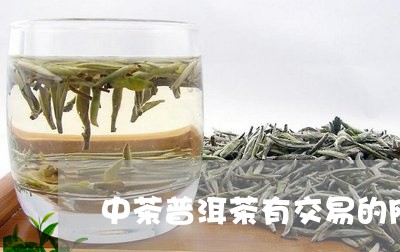 中茶普洱茶有交易的网站吗/2023082635048