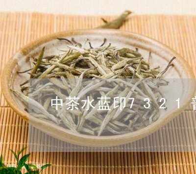 中茶水蓝印7321普洱茶/2023110283836