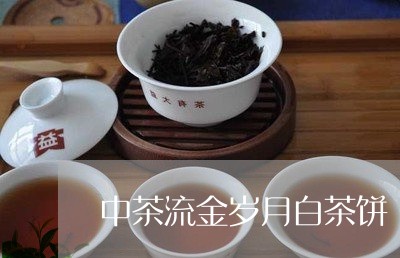 中茶流金岁月白茶饼/2023081111595