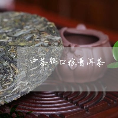 中茶牌口粮普洱茶/2023120400613