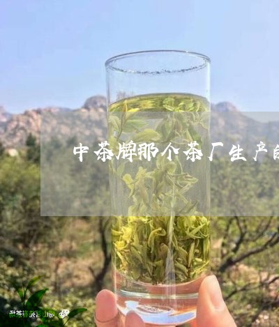 中茶牌那个茶厂生产的/2023060941604