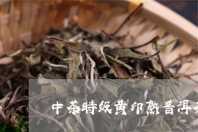 中茶特级黄印熟普洱茶/2023062403846