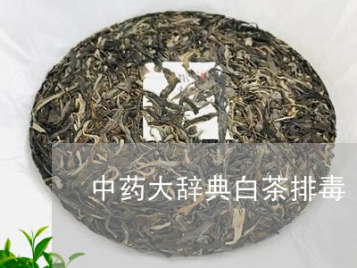 中药大辞典白茶排毒/2023121685050