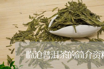 临沧普洱茶的简介资料及特点/2023052808140