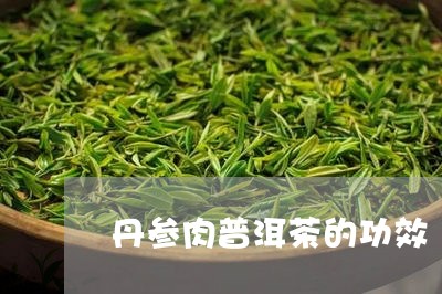 丹参肉普洱茶的功效/2023062889624