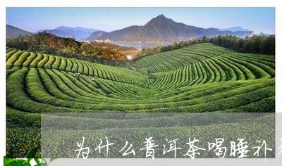 为什么普洱茶喝睡补着/2023072493715