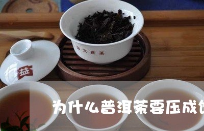 为什么普洱茶要压成饼子冲泡/2023052807369