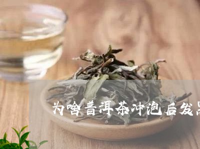 为啥普洱茶冲泡后发黑/2023080101816