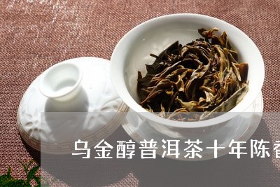 乌金醇普洱茶十年陈香/2023092625057