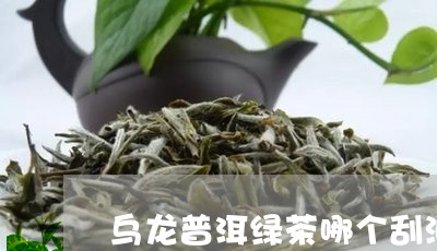 乌龙普洱绿茶哪个刮油/2023092526051