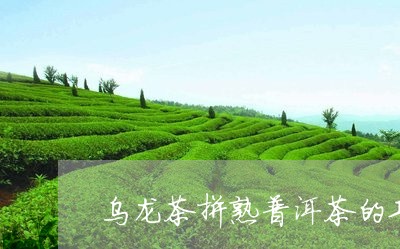 乌龙茶拼熟普洱茶的功效/2023082457480