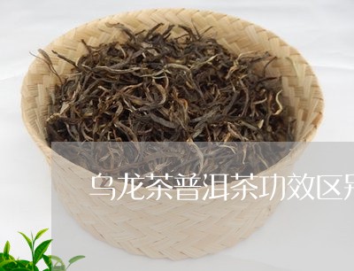 乌龙茶普洱茶功效区别/2023080356137