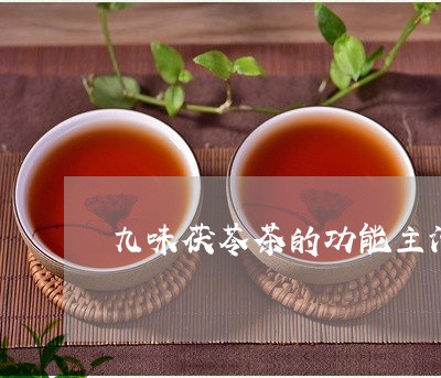 九味茯苓茶的功能主治/2023092097260