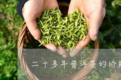 二十多年普洱茶的价格/2023093012806