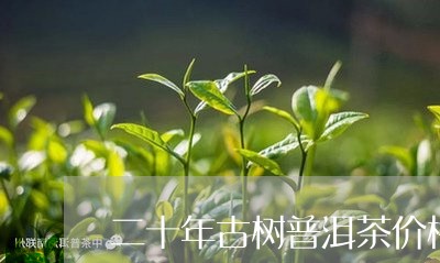 二十年古树普洱茶价格/2023061710483