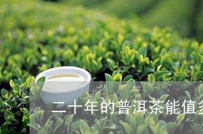 二十年的普洱茶能值多少钱/2023112455259