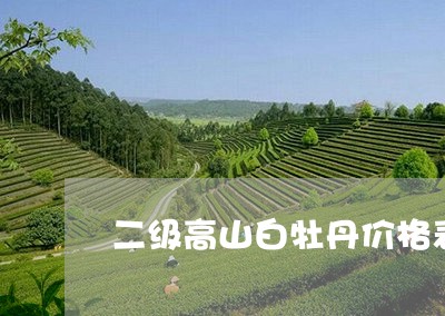 二级高山白牡丹价格表/2023120985047