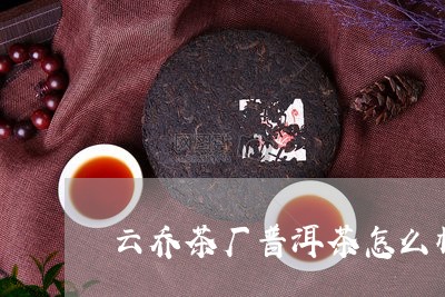 云乔茶厂普洱茶怎么样/2023061656956