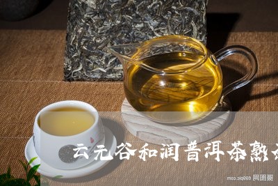 云元谷和润普洱茶熟茶/2023062296370