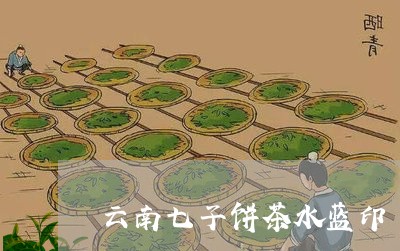 云南七子饼茶水蓝印/2023042633025