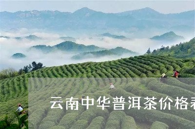 云南中华普洱茶价格表及图片/2023082873826