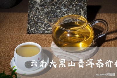 云南大黑山普洱茶价格/2023062777593