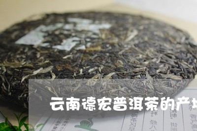 云南德宏普洱茶的产地/2023080148693