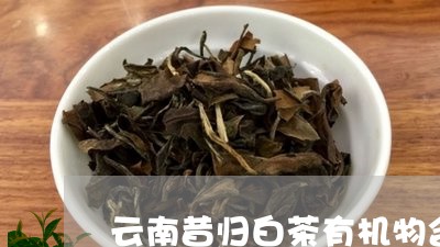 云南昔归白茶有机物含量/2023080985958