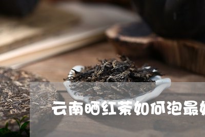 云南晒红茶如何泡最好/2023060907480