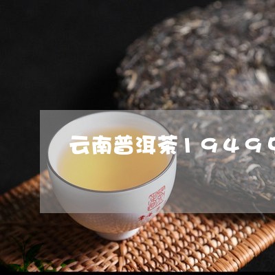 云南普洱茶1949中茶/2023110507030