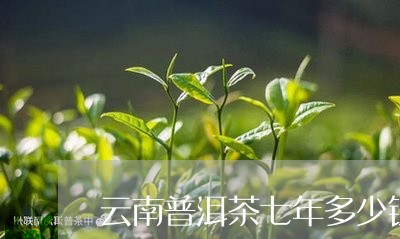 云南普洱茶七年多少钱一盒/2023051142714