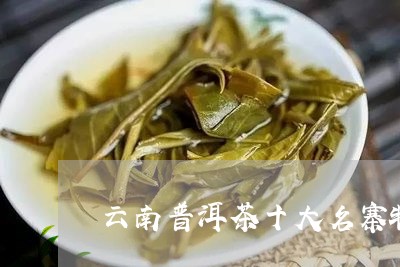 云南普洱茶十大名寨特点介绍图片/2023060293809