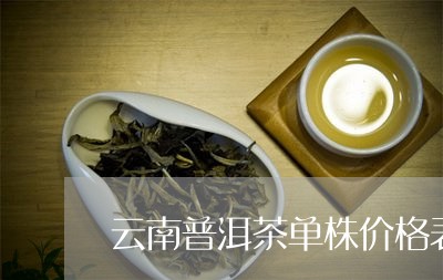 云南普洱茶单株价格表及图片/2023082874038