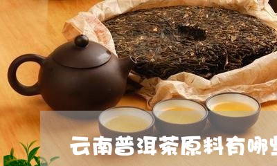 云南普洱茶原料有哪些/2023100681915